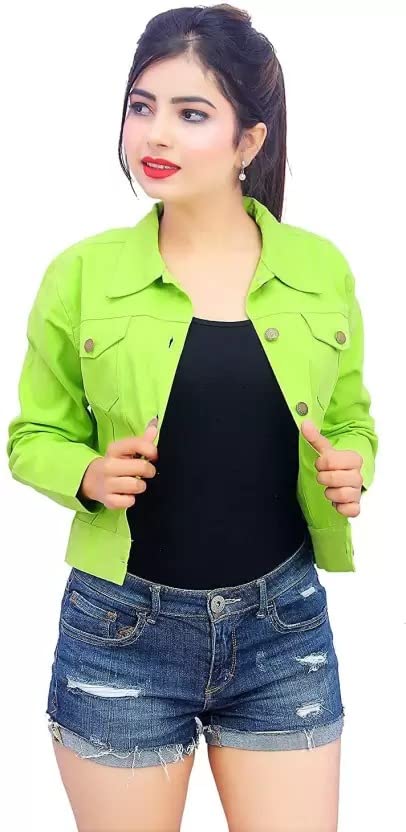Image of Women denim jacket full sleeve denim