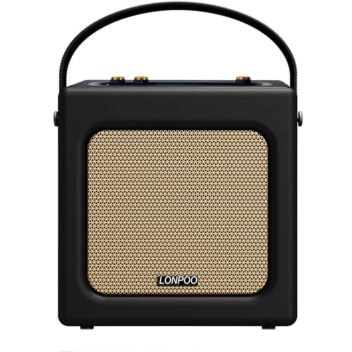 Portable Bluetooth Speaker in Leather with Rechargeable Battery, 20W Retro Stereo Speaker, USB Playback, Aux-in, 6.5 mm Microphone Port, Type-C Charging (LP-H01B) Portable Bluetooth Speaker in Leather with Rechargeable Battery, 20W Retro Stereo Speaker, USB Playback, Aux-in, 6.5 mm Microphone Port, Type-C Charging (LP-H01B)