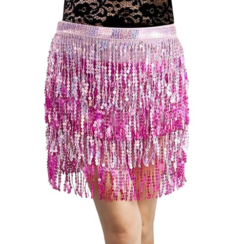 Jupe à paillettes femme stretch déguisements robe de danse crayon de festival