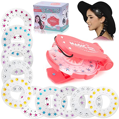 ALNILK Ensemble ultime de bijoux de cheveux pour cheveux - Ensemble ultime de collection Glam - Outil de coiffage glamour - Grand lot - Kit de décoration pour cheveux blling bling (kit rose) Cover