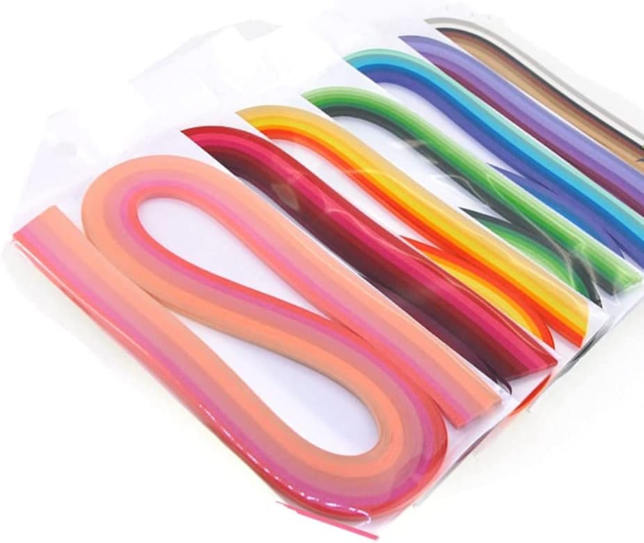 ODETOJOY Quilling Paper Gradient Quilling Strips 3mm Crafts Filigrana Paper 1/8inch Rainbow Color 120pcs Length 21inch (7colors Set)