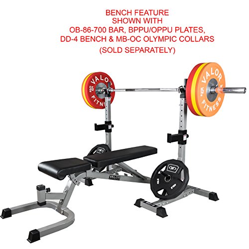 Valor Fitness BD-8 Independent Squat Stand Towers with Adjustable Uprights, J-Hooks, and Safety Catches