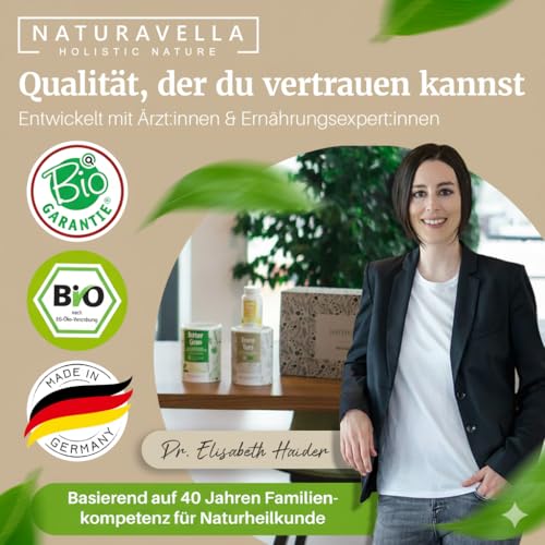 NATURAVELLA DamoVera Bio Darmkur | 250g | Bio-Ballaststoffe | Flohsamenschalen, Gewürze & aktive Bakterienkulturen | Unterstützt als Verdauungshelfer Stoffwechsel & Darmflora | Vegan und laborgeprüft
