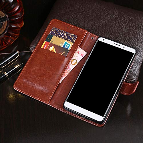 Custodia Portafoglio In Pelle Per ZTE Blade V9: Cover Con Slot Per Carte E Supporto, Chiusura Magnetica