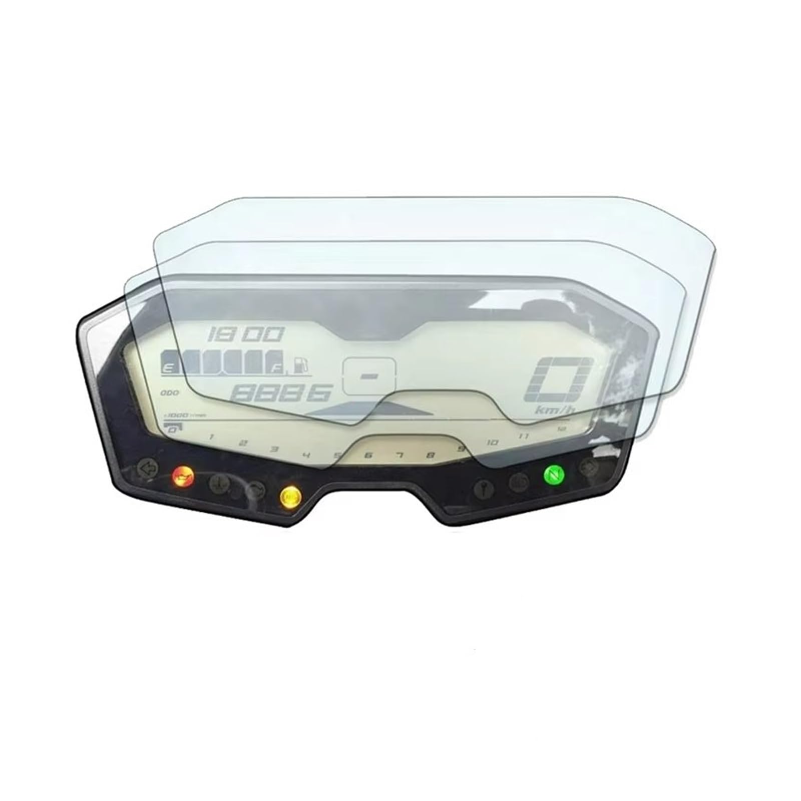 Xdworuw 2 Pieces For Fz07 For Fz For Mt07 For Mt For 07 2013 2014 2015 2016 2017 2018 2019 2020 Cluster Scratch Protection Film Screen Protector Car Exterior Handle(2 Pieces)