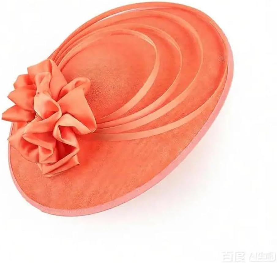 Women's Large Flower Hat Luxury Style for Church Wedding Cocktail Tea Party Balaclava