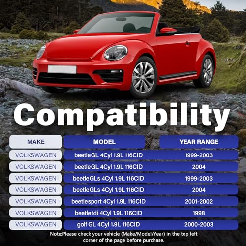 Bombas de Vacío Compatible con Motor Diesel 1.9L TDI ALH SOHC 1999-2004 para Volkswagen Beetle, Jetta, Golf - HAWK BROTHER - 038145101B miniatura 2