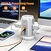 AiJoy Flat Plug Power Strip Tower 9 Outlets and 5 USB Ports (2 USB-C), 1200J Surge Protection, 6.5ft 1625W Extension Cord Charging Station for Home, Office Supplies, Dorm Essentials