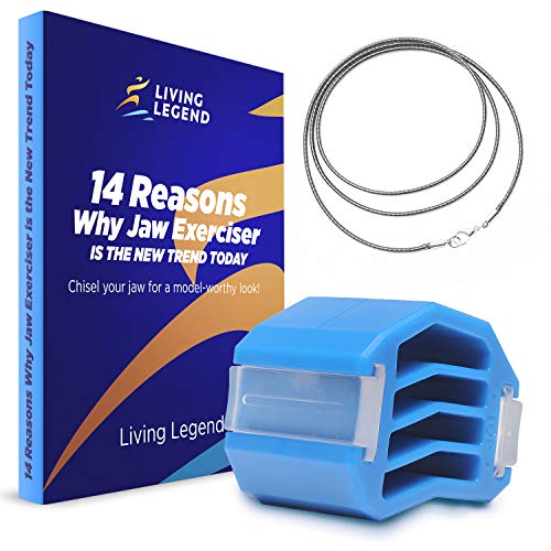 Jaw Exerciser For Men And Women - Jaw Line Exercise Device To Chisel Your Chin Workout & Double Chin Reducer - double chin eliminator For Facial, Neck Muscles & Double Chin Slimmer Remover