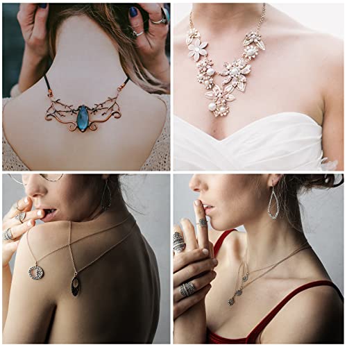 AIEX Necklace Extender, Necklace Extenders Gold Stainless Steel Gold Chain Gold Necklace Extender Extension Chains for Jewelry Gold Necklace Bracelet Anklet (2 4 6 8 Inches, 4pcs) - Image 8