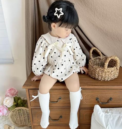 Girls Knee High Socks Seamless Cotton School Uniform Dress Socks Kids Toddler Bow Tube Long Stockings2