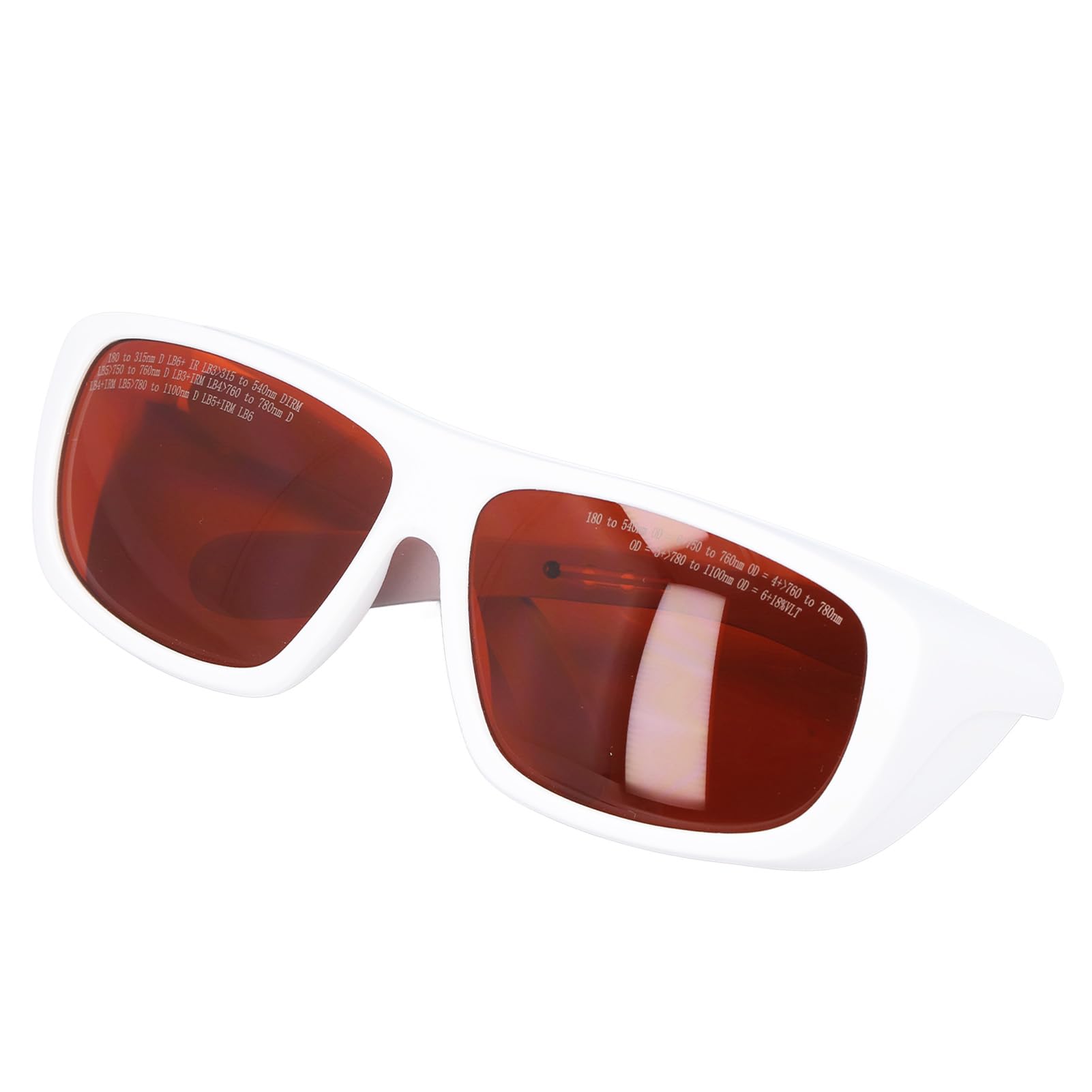 TOPINCN Gafas de Seguridad Láser Filtran Eficientemente la Luz Láser para Técnicos de Fibra óptica, Gafas de Protección Ocular para PC, de Seguridad Antiláser para Luz de 180-540 Nm 750-1100 Nm, 1 X