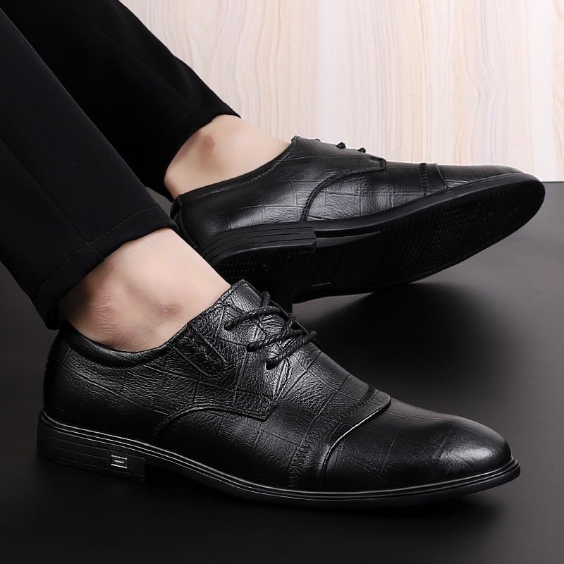 Men's Pointed Toe Oxford Shoes Fashion Comfort Luxury Patent Leather Dress Shoes Wedding Business Work Office Derby Shoes for Men2