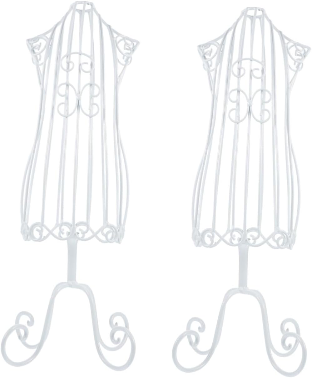 [Aoinfok] ペット衣類ディスプレイスタンド 2個入り ミニハンガー ヴィンテージ風 鉄製 壁掛け可能 子犬・小サイズペットコ