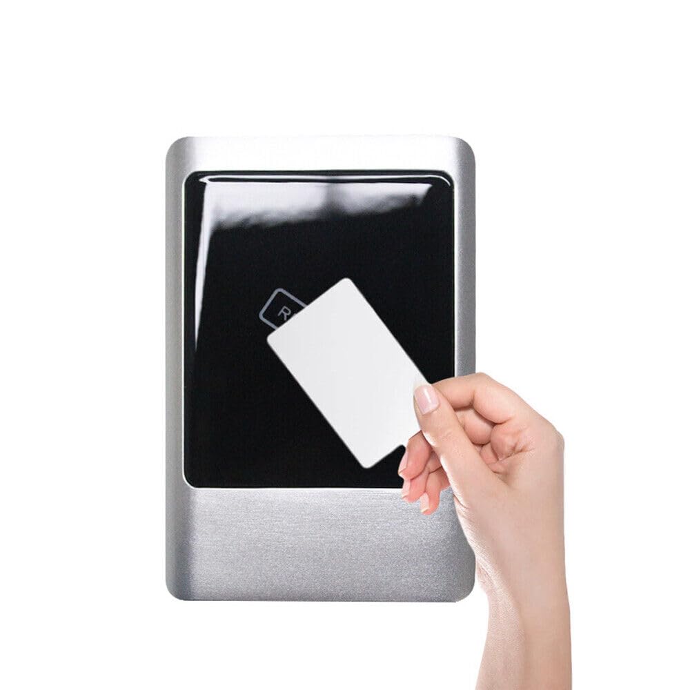 Lector de tarjetas de control de acceso RFID WG26 impermeable S50 13,56 MHz con carcasa metálica