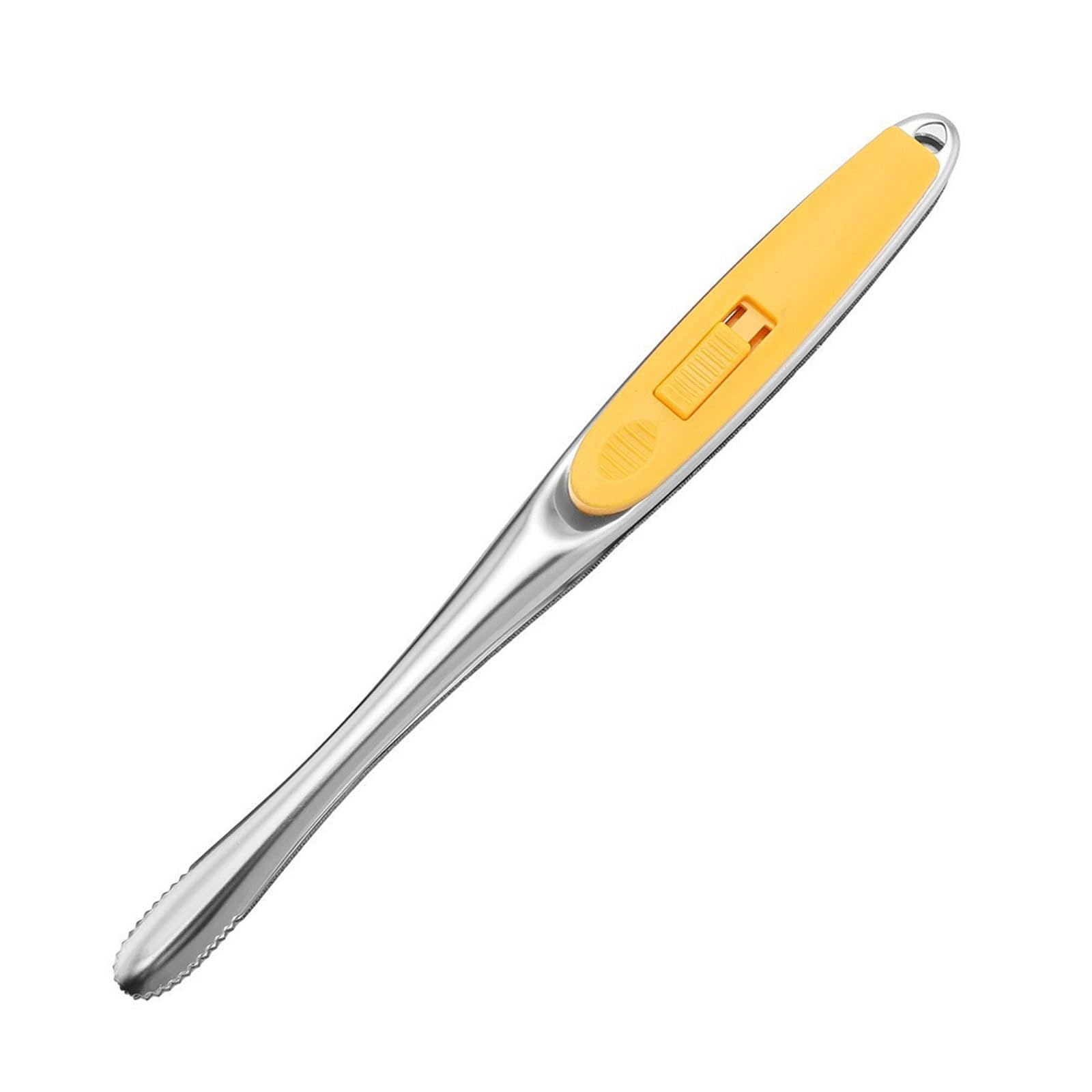 Linvimia Yellow Professional Heatproof Barbecue Tongs Abs Handle Easy To Cleaning Bbq Tongs For Steak Camping Kitchen Use Nonslip Barbecue