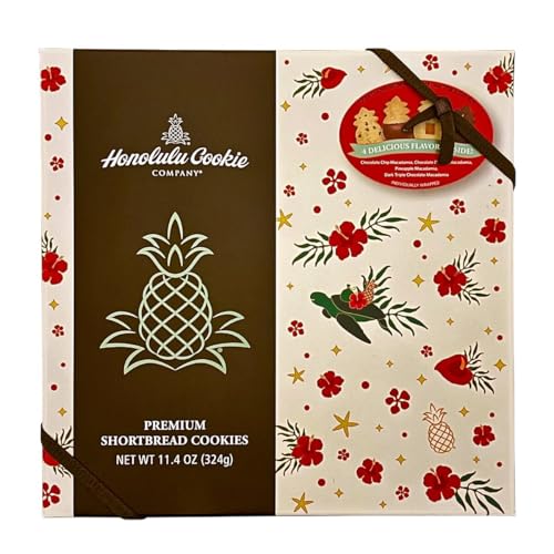 < Honolulu Cookie ホノルルクッキー > Winter Box ウィンターボックス コストコ限定 個包装 324g< 4種 × 5枚 >