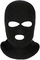 Capuz Ninja Balaclava Preta 3 Furos, para Motoqueiros, Ciclistas