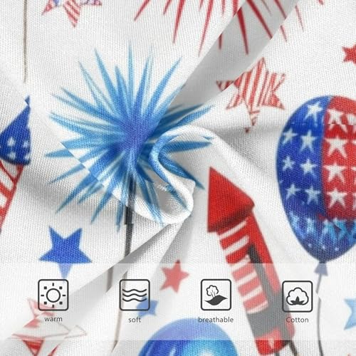 Toddler Girls Underwear 2t Cotton Little Girl Panties Personalized Briefs Kids Undies Independence Day White3