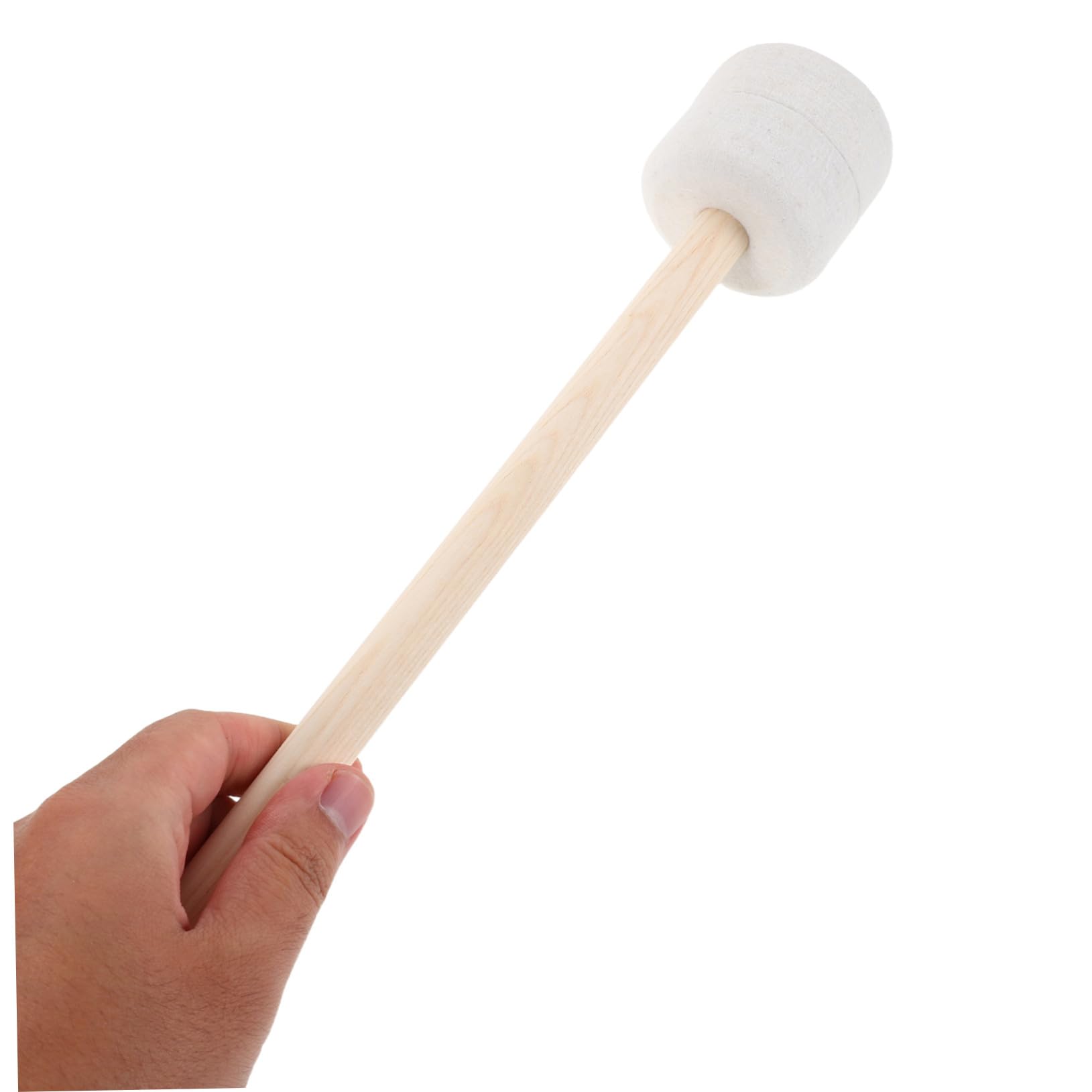 4 Pièces Mallets Bois avec Tête Feutre pour Timpani et Grosse Caisse Baguettes Percussion Légères pour Orchestres et Groupes de Musique