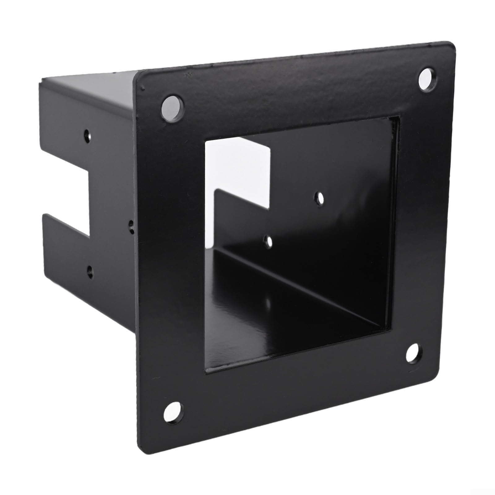Staffa a T in acciaio resistente per pergola in legno (1 set) | Acciaio rivestito nero, adatto per legname secco 4x4, dritto e staffe a T, include viti, costruzione
