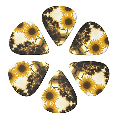 Ensemble de 6 médiators de guitare tournesols pour guitare acoustique, guitare électrique, basse, ukulélé – fin, moyen… - Les Beatles, Paul McCartney, John Lennon, RIngo Starr, George Harrison Ensemble de 6 médiators de guitare tournesols pour guitare acoustique, guitare électrique, basse, ukulélé - fin, moyen… – Image 5