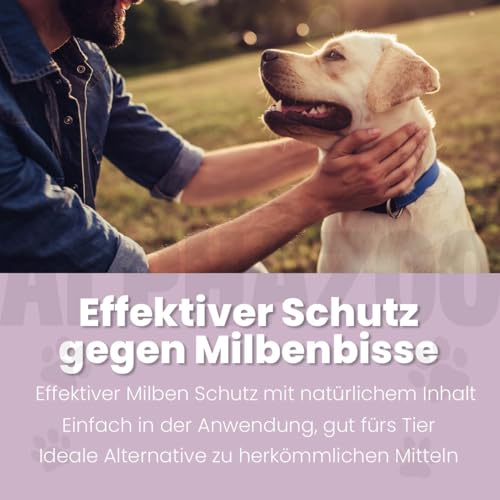 alphazoo MilbHunter Anti-MiLB Spot-On für Hunde – Natürliches Pflege-Spot-On mit Geraniol – Unterstützt Haut & Fell bei Milbenstress – Sanfte Anwendung für Hunde Aller Größen