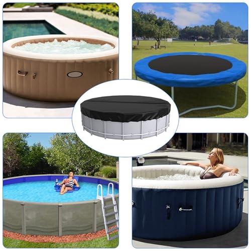 Housse de piscine ronde pour chiens bâche de protection eau propre