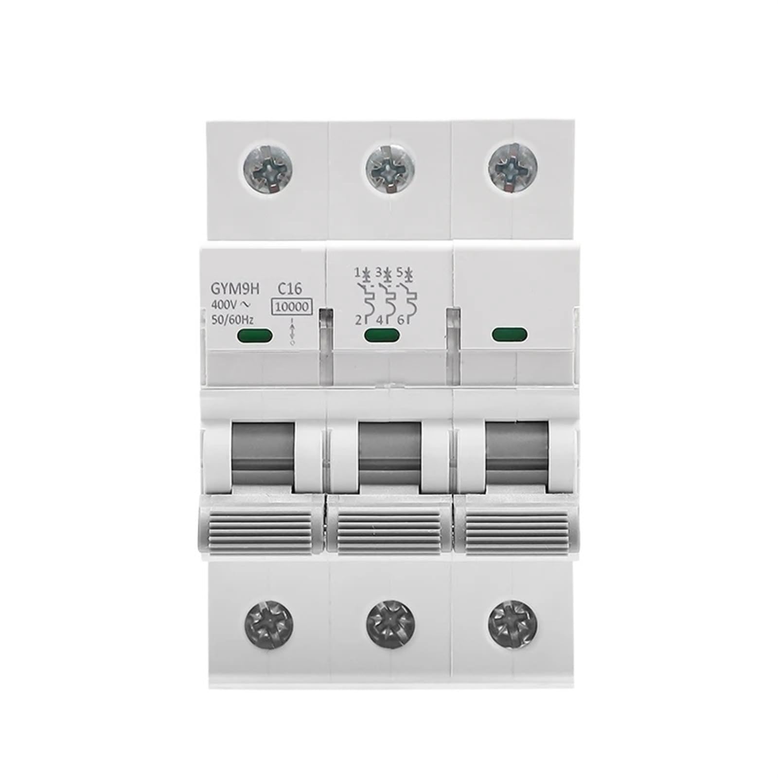 Mini disjoncteur Din Rail 16A 3P 10KA AC 400V pour tableau modulaire - 6