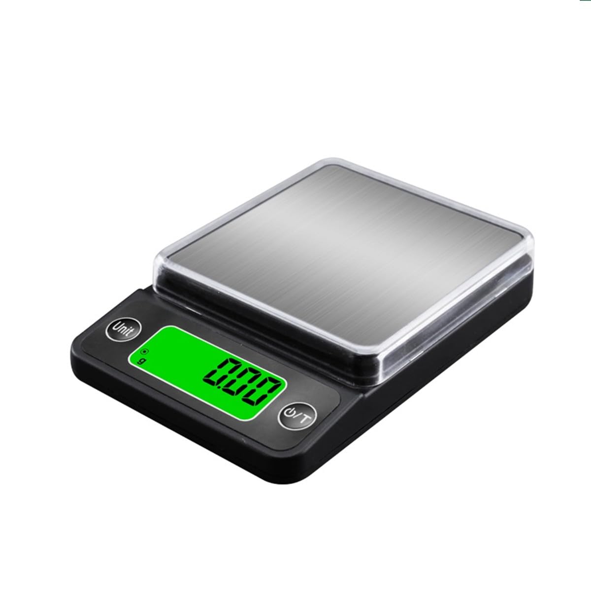 Disenkelubo 2024 Latest Digital Mini Coffee Scale: 0.01g Precision for Kitchen, Food, Jewelry & More, Maximum Weight 200g