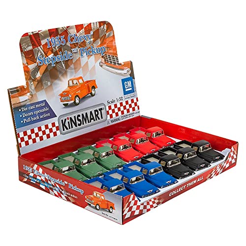 Image of Magicwand Kiinsmart Die-Cast Metal 1:36 Scale 1955 Step Side Pick-Up with Openable Doors & Pull Back Action【3 Yr & Up】【Pack of 1】【Colors as Per Stock】