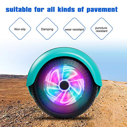 Image of LIEAGLE Hoverboard, 6.5 inch Self Balancing Scooter Hover Board with Bluetooth Wheels LED Lights for Kids Adults