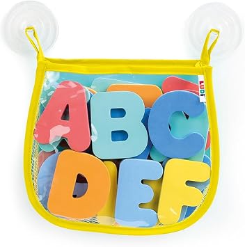 Ludi Ludi - Set de 26 Lettres de Bain en Mousse EVA avec Filet de Rangement