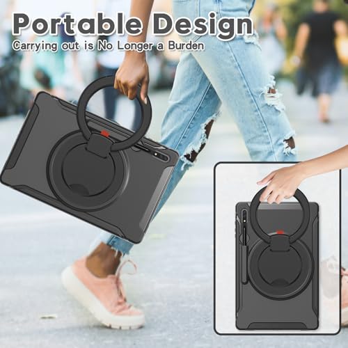 Anti-casse coque Galaxy Tab S8 Ultra 14.6 avec support rotatif pour securiser votre stylet - 5