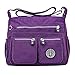 PANNY Crossbody-Tasche für Mode Feste Farbe Wasser-Nylon-Umhängetasche Taschen Umhängetasche Damen (Purple-0, One Size)