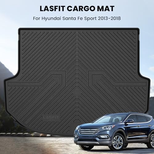 Image of LASFIT Cargo Mat for Hyundai Santa Fe Sport 2018 2017 2016 2015 2014 2013