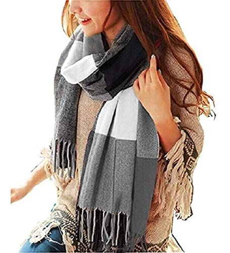 Chalier Fashion Ladies Scarf and Shawl Winter Ladies Scarves Blanket Scarf for Women Tartan Scarf Ladies Gifts