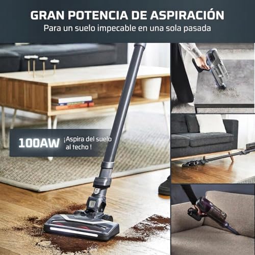 Miniatura 3 de Rowenta Xpert 6.60 - Aspiradora Escoba Versátil Sin Cable, Con 3 Funciones En 1 Multiespacios, Batería De Litio, 2 Velocidades, Gatillo Boost, Ligero Y Portatil. Gris Oscuro.