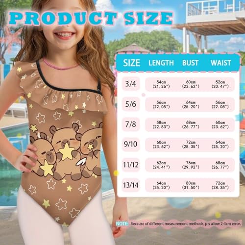 Image of Yzaoxia Girls One Piece Swimsuits Bathing Suit for Kids Swimwear 3-14Y