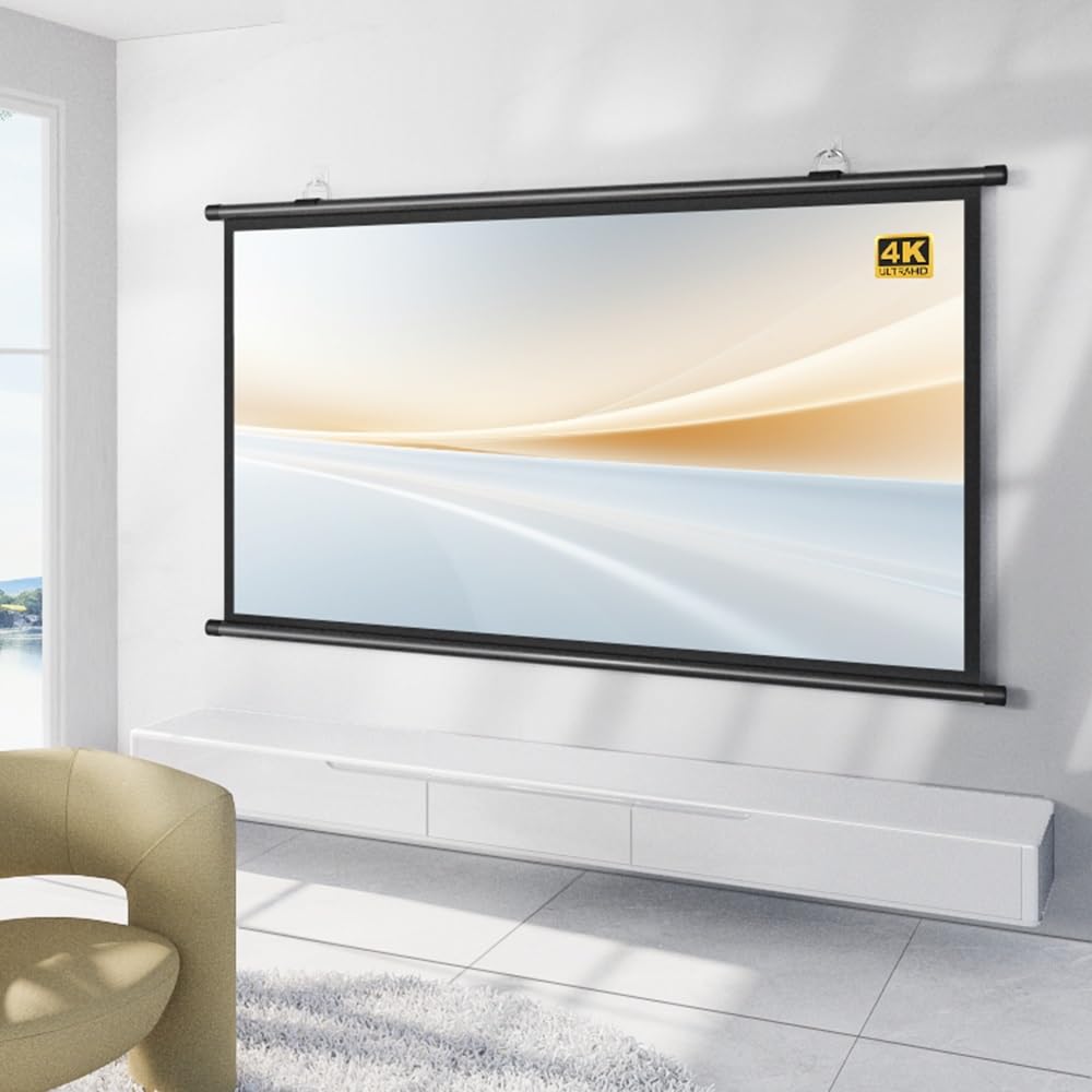 GSKDZG Handmatig Projectiescherm 40 Inch 50 Inch 60 Inch 72 Inch HD 4K