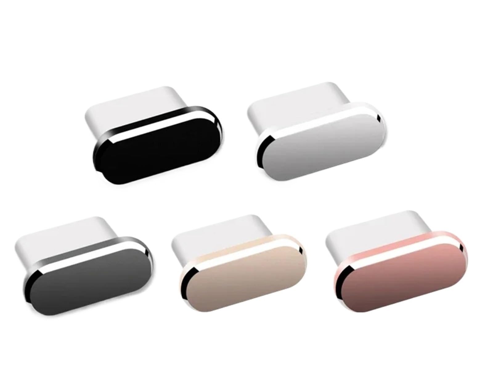 Conectores de puerto USB C grises en pack de 30 cubiertas antipolvo para proteger moviles 8