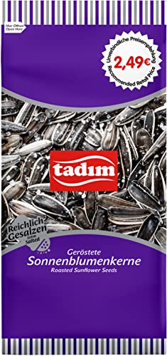 Tadim Schwarze Sonnenblumenkerne 270 gr. geröstet und reichlich gesalzen (12 Packungen im Karton), 2.04 kilograms Cover