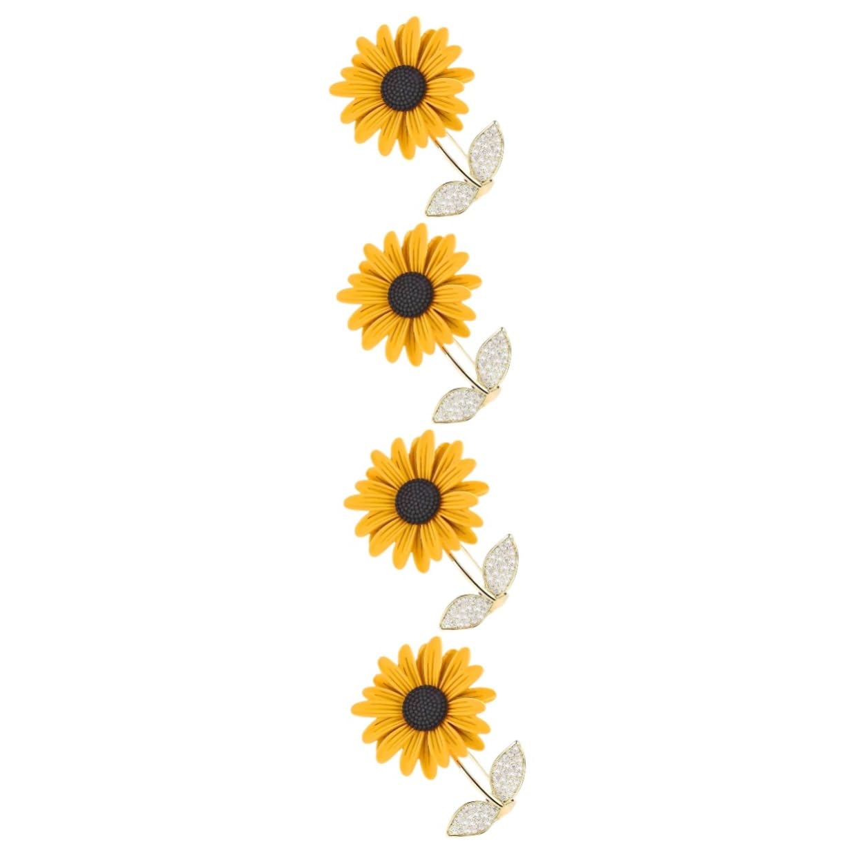 SHERCHPRY Sonnenblumenbrosche für Damen Schal Zubehör Stift Gemeinschaft Dekoration trachtenbrosche Kleidungs-Brosche sonnenblumen deko schmuck Sonnenblumen-Pin-Brosche Frauen Brosche Kupfer