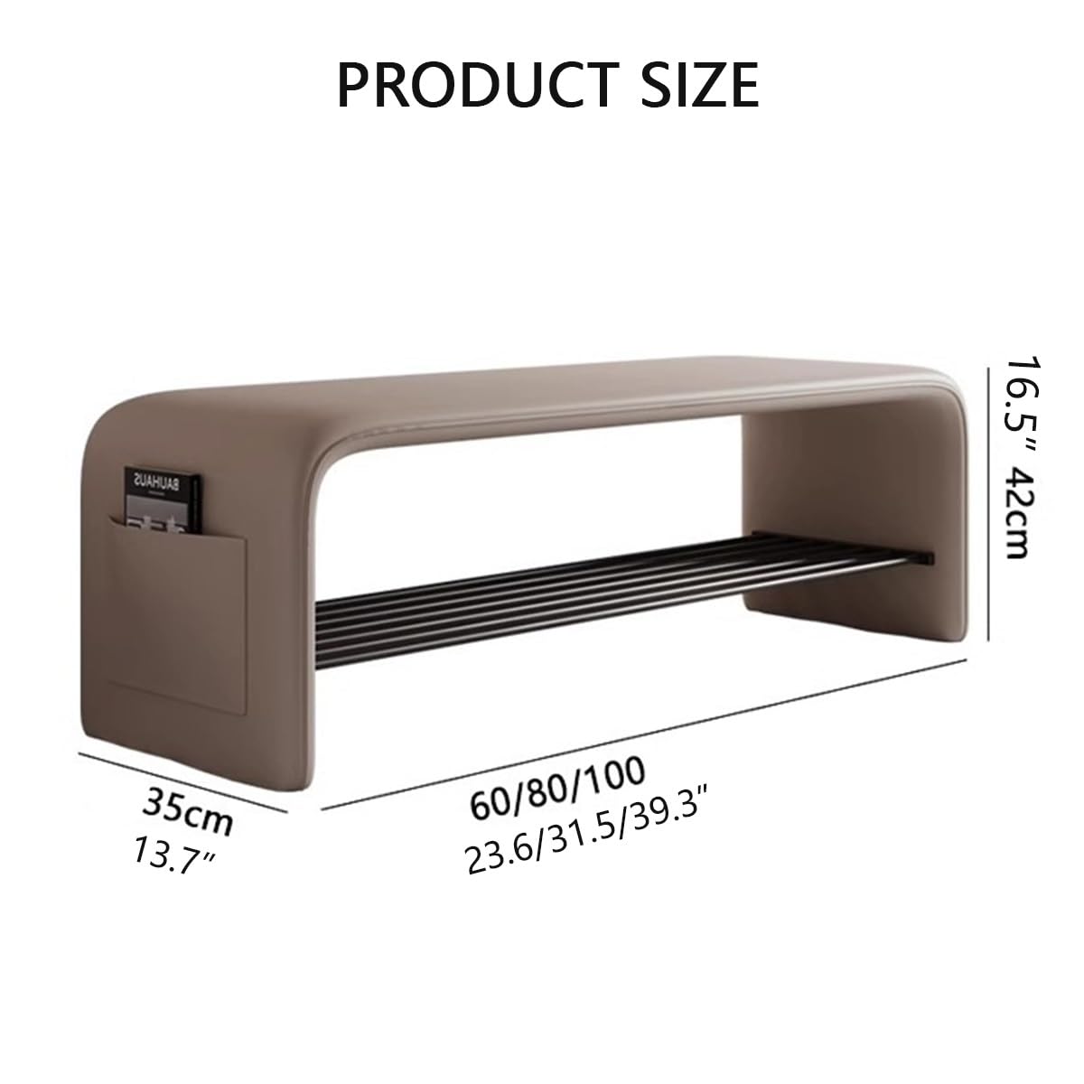 Banco De Entrada RecibidorBanco ZapateroBanco De Almacenamiento De Madera Con Asiento AcolchadoBanco De Almacenamiento De Zapatosmoderno Banco De Almacenamiento De 2 NivelesMueble Zapatero(Dark gr