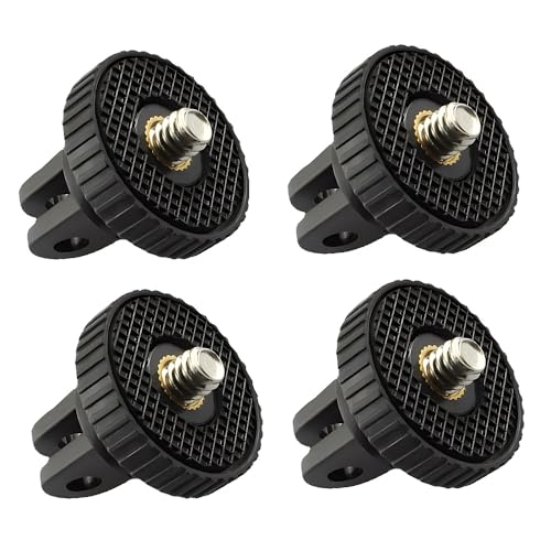 Dreneco 4 Pack Tripod Mount Adapter, Camera Mount Adapter, 1/4” -20 Tripod Adapter Compatible with Gopro Hero Action Cameras - Image 2