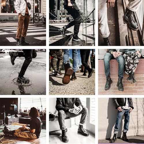 Men's Classic Business Italian Cashmere Chukka Boots Comfortable Non-Slip Shock-Absorbing Side Zipper Ankle Boots Casual Leather Fashion Round Toe Leather Boots4