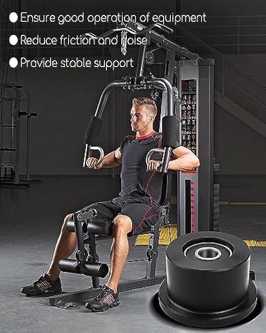 Upgrade Gym Replacement Wheel Rollers Fit for Total Gym 1000 1100 1400 1500 1600 1700 1800 1900/Achiever/Force/Gold/FIT Max/Platinum/Pro/Supra/Supreme/Ultima/Ultra/X-Force/XLi, 4Pcs