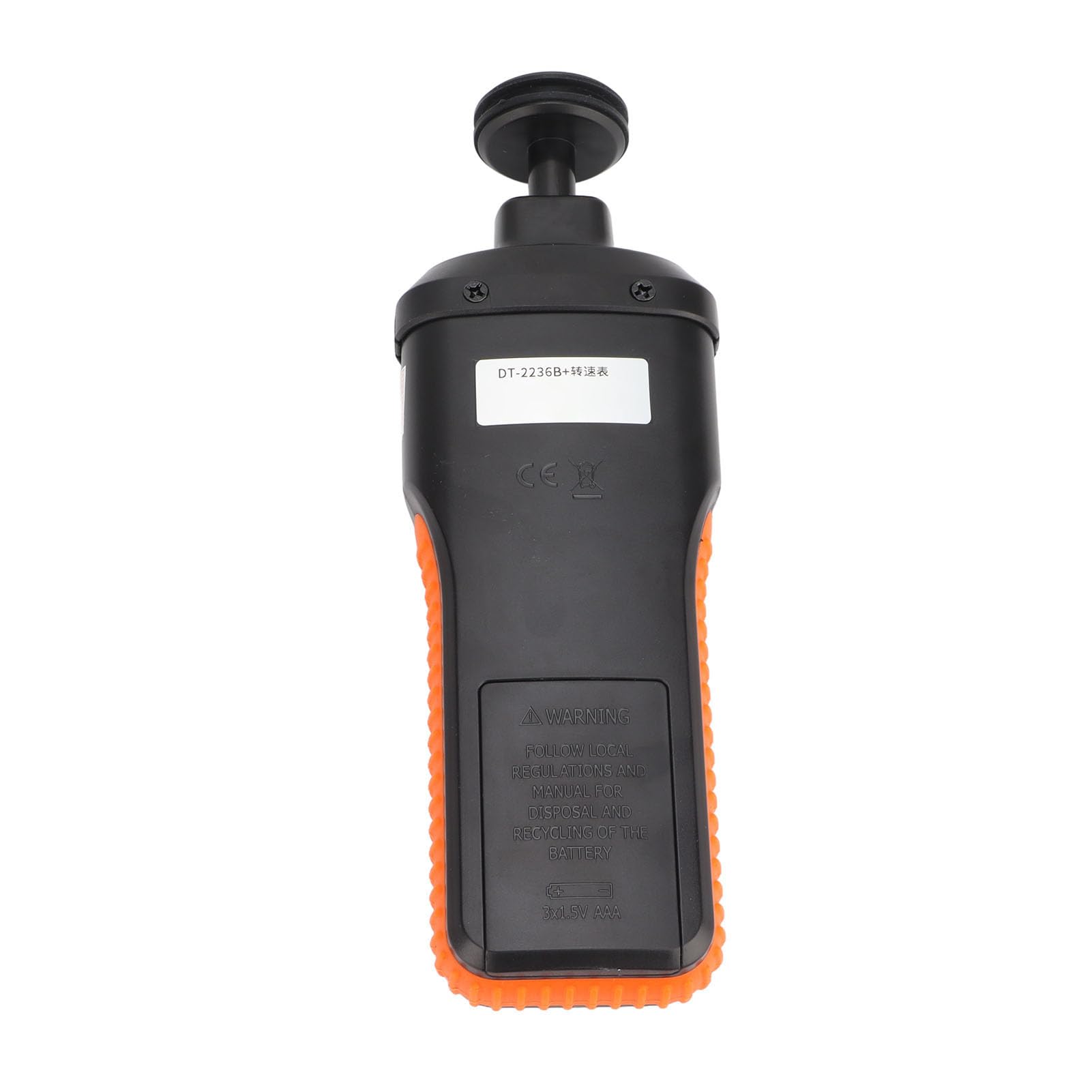 Ausla Tacómetro Fotoeléctrico, Tacómetro Estroboscopio Digital ABS con Retroiluminación LCD, Uso Dual sin Contacto y con Contacto, 9 a 99999 RPM, para Uso Marino Industrial Automotriz