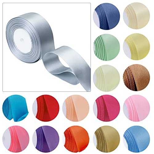 Trimming Shop 50mm Double Sided Satin Ribbon 25 Metres Roll, 100% Polyester Craft Ribbon for Gift Wrapping Bow Making, Sewing - Image 3
