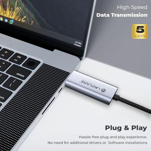 Image of Lapcare Type C to 2.0 HDMI Cable, 4Kx2K@30Hz UHD Resolution, 1.5 Mtr, 5GBPS Transmission Speed, High-Speed, Male to Male, Compatible with TV, Laptop, Type-C Smartphone, Projector, etc
